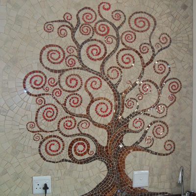 complete mosaic installation