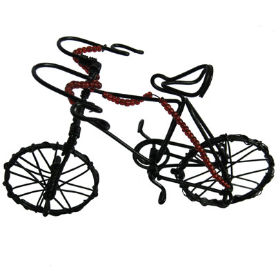 hand crafted wire bicycle
