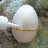 glue on ceramic faberge egg