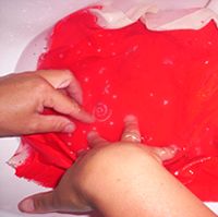 wash batik cloth
