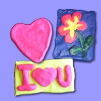flour dough fridge magnets
