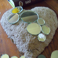 mosaic mirror circles