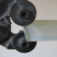 chipping a tile with a tile cutter
