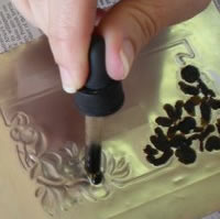 drop on hot beeswax