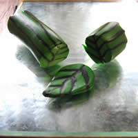 polymer clay leaf roll