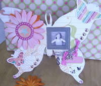 scrapbooking butterly frame