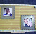 two metal frames
