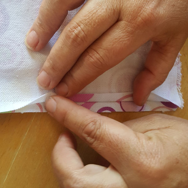 folding over seam lines