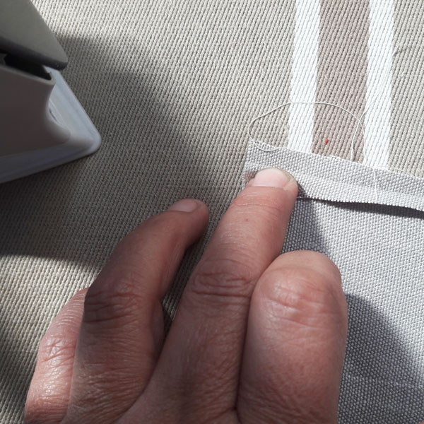 double fold seam line