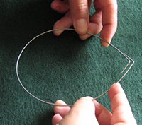 shape wire and bend wire ends 