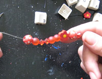 start threading your beads