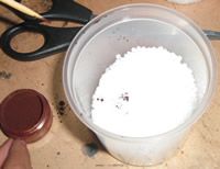 candle dye in wax pellets