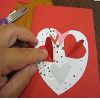 valentines day pattern paper heart