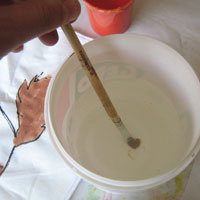 clean paintbrush
