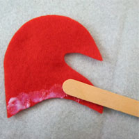 glue santas hat
