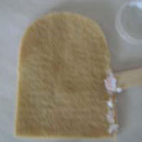 glue along edges of body