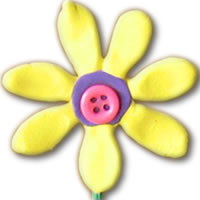 crazy clay flower