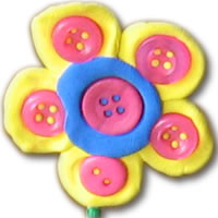 crazy clay flower