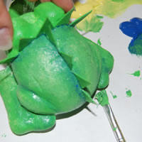 add shading to frog body