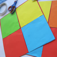 stick your colour card down