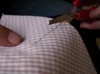 fold cut fabric