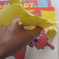 peeling sticker