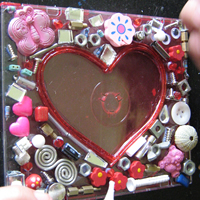 glue embelishment to cd