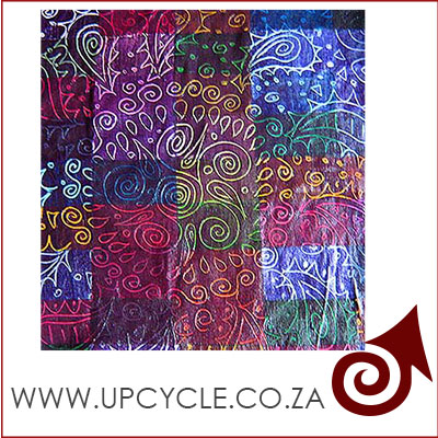 upcycled scrap cloths