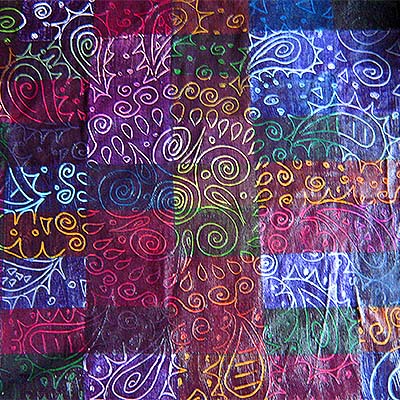 fabric paint painted cloth