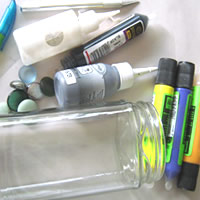 what you need to make a glass bottle vase