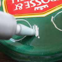 dremel etch into glass jar bottle lid