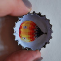 picture in recycled bottletop
