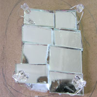 led lights on mirror board