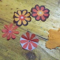 cut serviette flowers