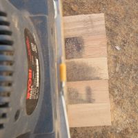 sanding when done