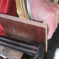 nail middle of chipboard