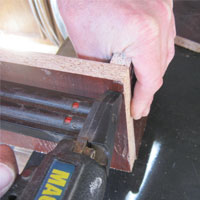 nail top of chipboard