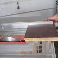 two pieces of chipboard cut to size