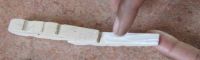 gluing of second peg on double