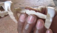 placement for glue on arms