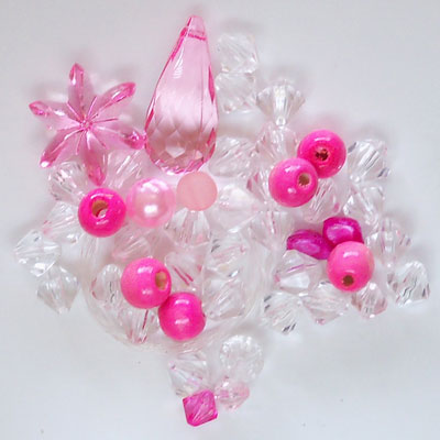 pink beaded suncatcher kids craft kit