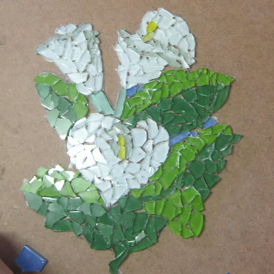 mosaic lillies