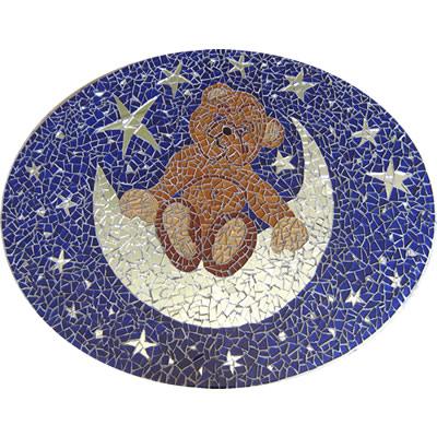 teaddy on the moon mosaic
