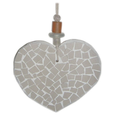 white heart mosaic