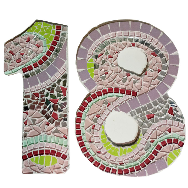 mosaic house number 18