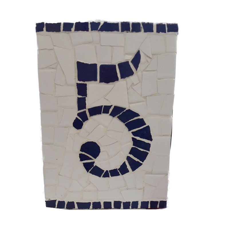  mosaic house number 6