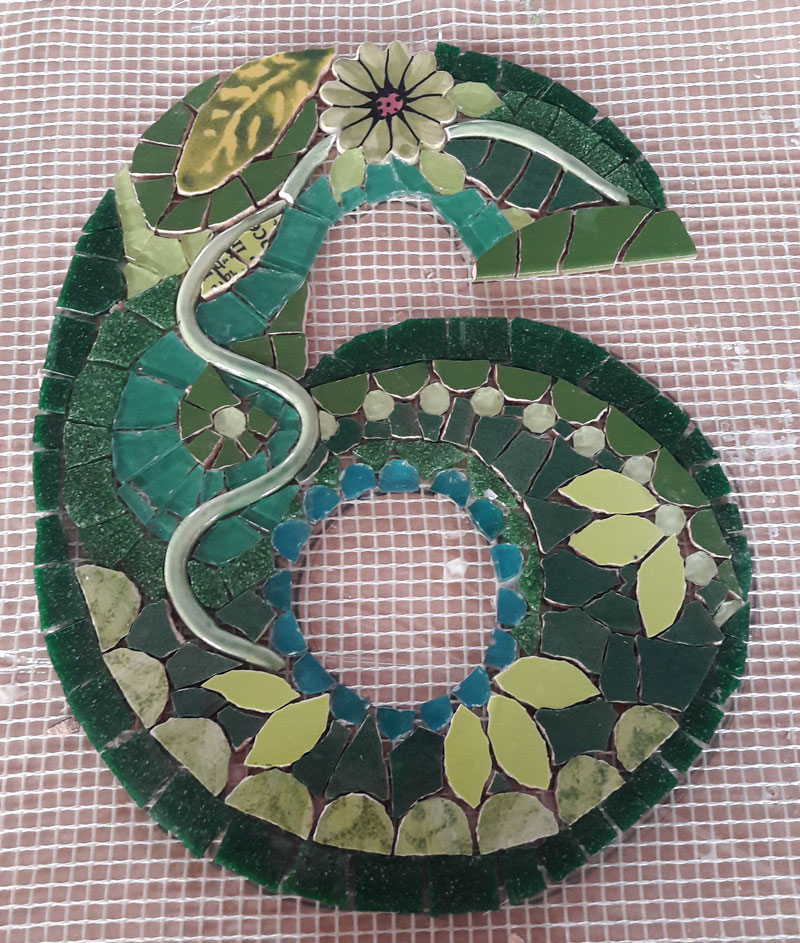 number 36 mosaic house number