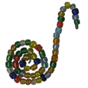 beaded recycled wire bookmark