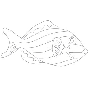 teardrop fish design
