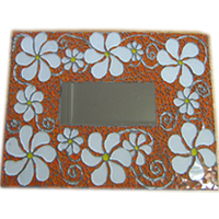 mosaic flower mirror